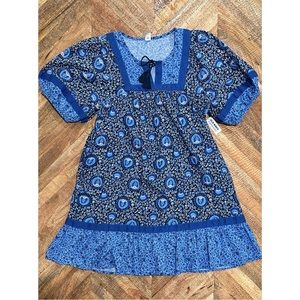 ***NEW*** OLD NAVY: Printed Puff Sleeve Swing Dress
